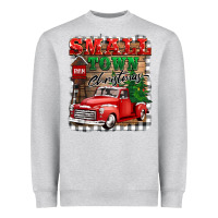 Heather Grey small town christmas Heavyweight Sweatshirt - BarkalooDesign