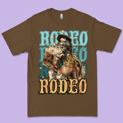 Rodeo Kid Cowboy Midilli Horse Premium Tee Designed By Howdyjamesfarm