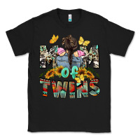Black mom of twins girls mother's day Classic Tee - CowGirlArtShop