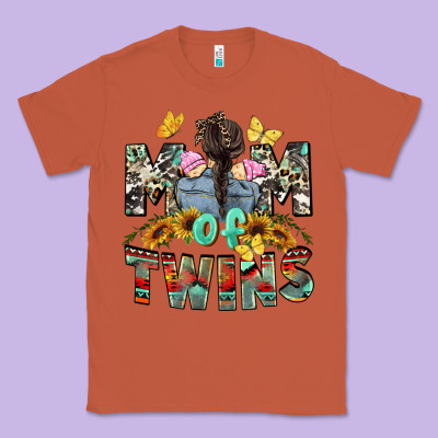 Mom Of Twins Girls Mother's Day Classic Tee Designed By Cowgirlartshop
