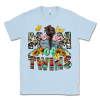 Dusty Blue mom of twins girls mother's day Classic Tee - CowGirlArtShop