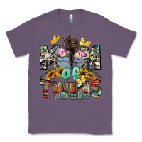 Lavender mom of twins girls mother's day Classic Tee - CowGirlArtShop