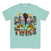 Seafoam mom of twins girls mother's day Classic Tee - CowGirlArtShop