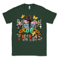 Sports Green mom of twins girls mother's day Classic Tee - CowGirlArtShop