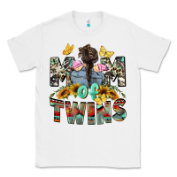 White mom of twins girls mother's day Classic Tee - CowGirlArtShop