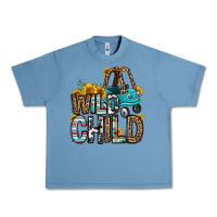 Pebble Blue wild child kids car Urban Heavy Tee - OliviaCreatesArt