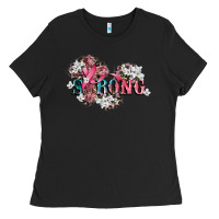 Black strong cancer awareness Ladies Tee - CowGirlArtShop