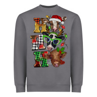 Storm Christmas ho ho ho cow Heavyweight Sweatshirt - BarkalooDesign