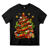 Black Christmas Feliz Navidad sombrero tree Heavy Core Tee - NancyCooperArtShop