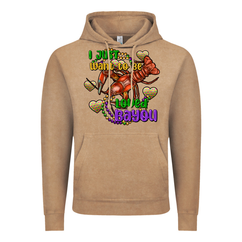 Crawfish I Just Want To Be Loved Bayou Vintage Hoodie by FaDigitalArtStudio | Teevron