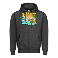 Salty Hair Sandy Toes Summer Zipper Hoodie | Teevron