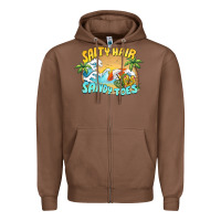 Chestnut salty hair sandy toes summer Zipper Hoodie - BarkalooDesign