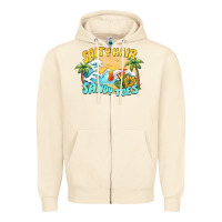 Sandshell salty hair sandy toes summer Zipper Hoodie - BarkalooDesign