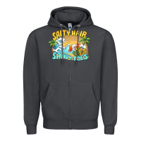 Smoke salty hair sandy toes summer Zipper Hoodie - BarkalooDesign