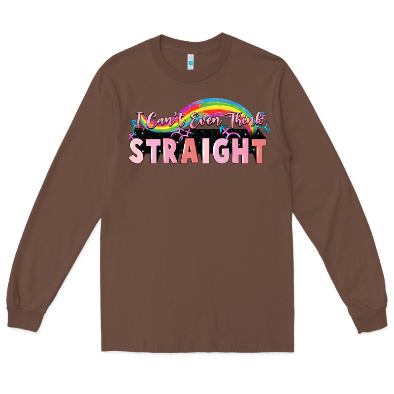I Cant Ever Think Straight Long Sleeve Tee by FaDigitalArtStudio | Teevron