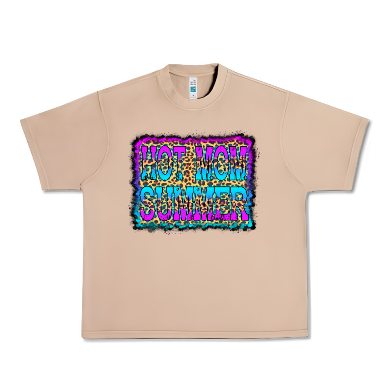 Hot Mom Summer Leopard Urban Heavy Tee by CowCowDesign | Teevron