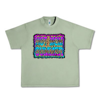 Oil Green Hot Mom Summer Leopard Urban Heavy Tee - CowCowDesign