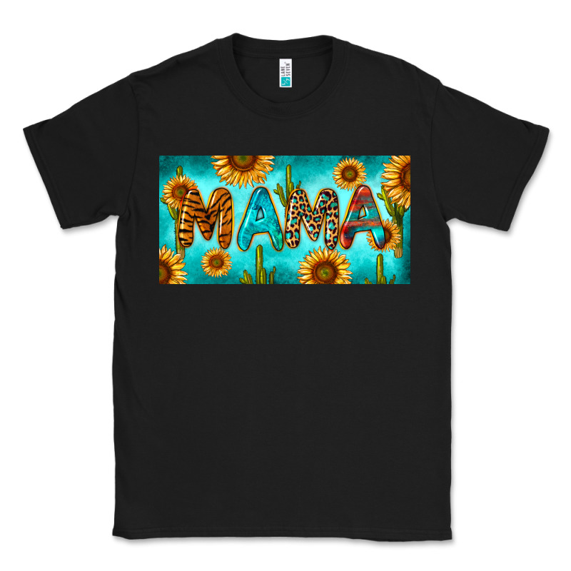 Western Mama With Sunflowers And Cactus Classic Tee by RanaPortraitStore | Teevron