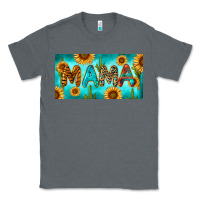 Charcoal Heather western mama with sunflowers and cactus Classic Tee - RanaPortraitStore