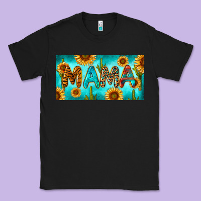 Western Mama With Sunflowers And Cactus Classic Tee Designed By Ranaportraitstore