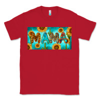 Red western mama with sunflowers and cactus Classic Tee - RanaPortraitStore