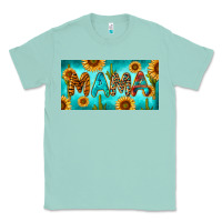 Seafoam western mama with sunflowers and cactus Classic Tee - RanaPortraitStore
