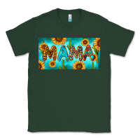 Sports Green western mama with sunflowers and cactus Classic Tee - RanaPortraitStore