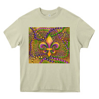 Mossy mardi gras fleur de lis Heavy Core Tee - RanaPortraitStore