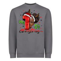 Storm my first christmas african girl Heavyweight Sweatshirt - BarkalooDesign