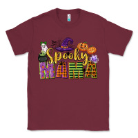 Burgundy spooky mama Classic Tee - CowGirlArtShop