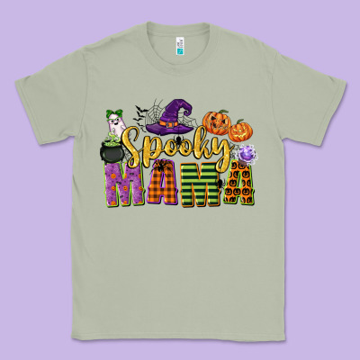 Spooky Mama Classic Tee Designed By Cowgirlartshop