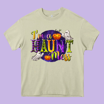 I'm A Haunt Mess Heavy Core Tee Designed By Texasbilliewilder