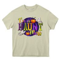 Mossy I'm a Haunt Mess Heavy Core Tee - texasbilliewilder