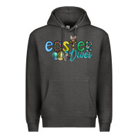 Charcoal Heather easter vibes Premium Hoodie - CowhideDigitalArt