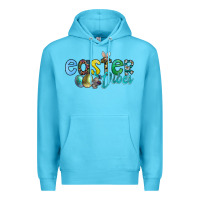 Ocean Blue easter vibes Premium Hoodie - CowhideDigitalArt