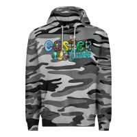 Slate Camo easter vibes Premium Hoodie - CowhideDigitalArt