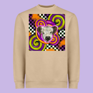 Halloween  Calf Scottish Heavyweight Sweatshirt Designed By Barkaloodesign