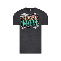 Vintage Black blessed mom Vintage Tee - OliviaCreatesArt