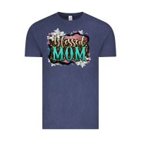 Vintage Denim blessed mom Vintage Tee - OliviaCreatesArt