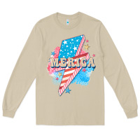 Mushroom Merica leopard lightning bolt Long Sleeve Tee - FaDigitalArtStudio