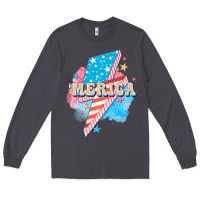 Smoke Merica leopard lightning bolt Long Sleeve Tee - FaDigitalArtStudio