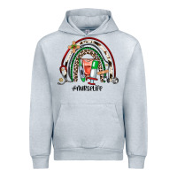 Heather Grey Christmas nurselife rainbow Urban Hoodie - JahusDesignShop