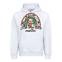 White Christmas nurselife rainbow Urban Hoodie - JahusDesignShop