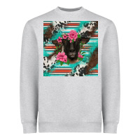 Heather Grey western suffolk ewe Heavyweight Sweatshirt - BarkalooDesign