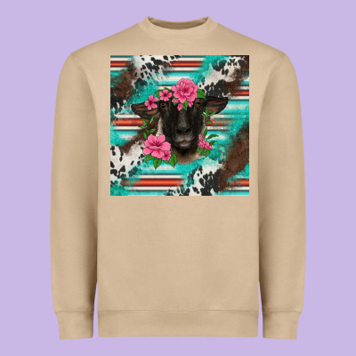 Western Suffolk Ewe Heavyweight Sweatshirt Designed By Barkaloodesign