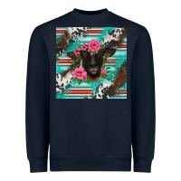 Navy western suffolk ewe Heavyweight Sweatshirt - BarkalooDesign