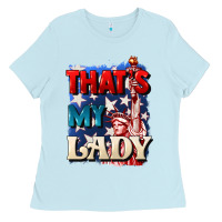 Baby Blue thats my lady 4th of july Ladies Tee - CowGirlArtShop