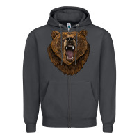 Smoke bear head Zipper Hoodie - BarkalooDesign