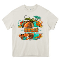 Cream pumpkin nurse Heavy Core Tee - NancyCooperArtShop
