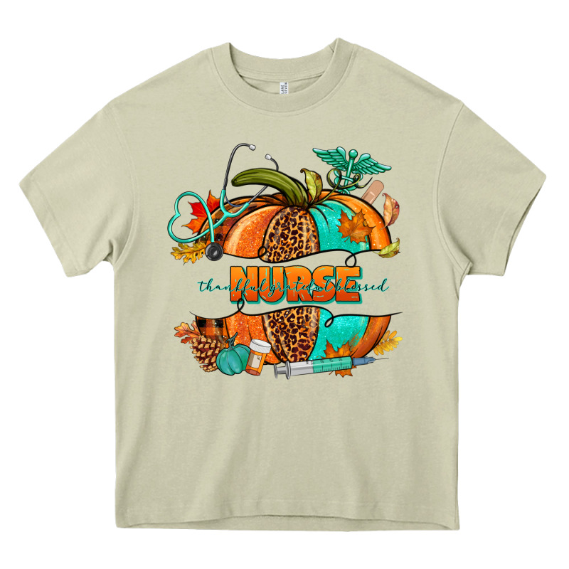 Pumpkin Nurse Heavy Core Tee by NancyCooperArtShop | Teevron